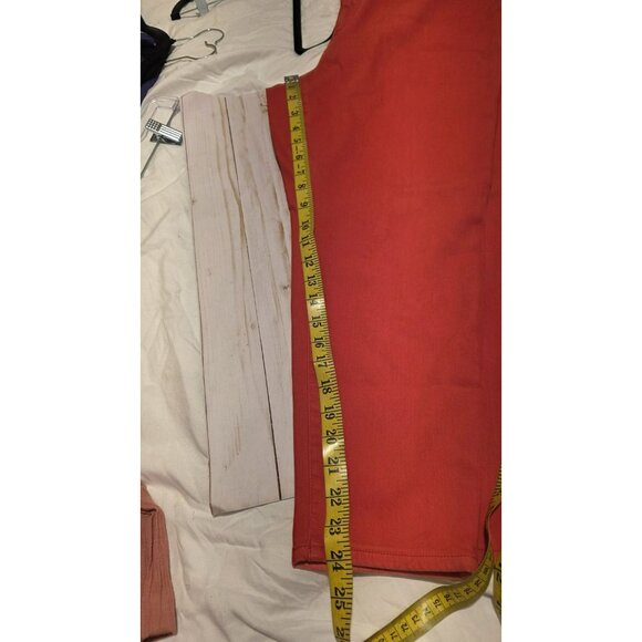 LAUREN Ralph Lauren Crop Pants Red Premier Skinny Crop Pants size 18W NWTD Faded - Picture 13 of 13
